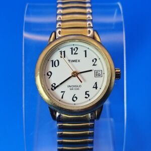 Vintage 2004 Timex Easy Reader Date 25mm Two Tone Women's Quartz Watch Restored